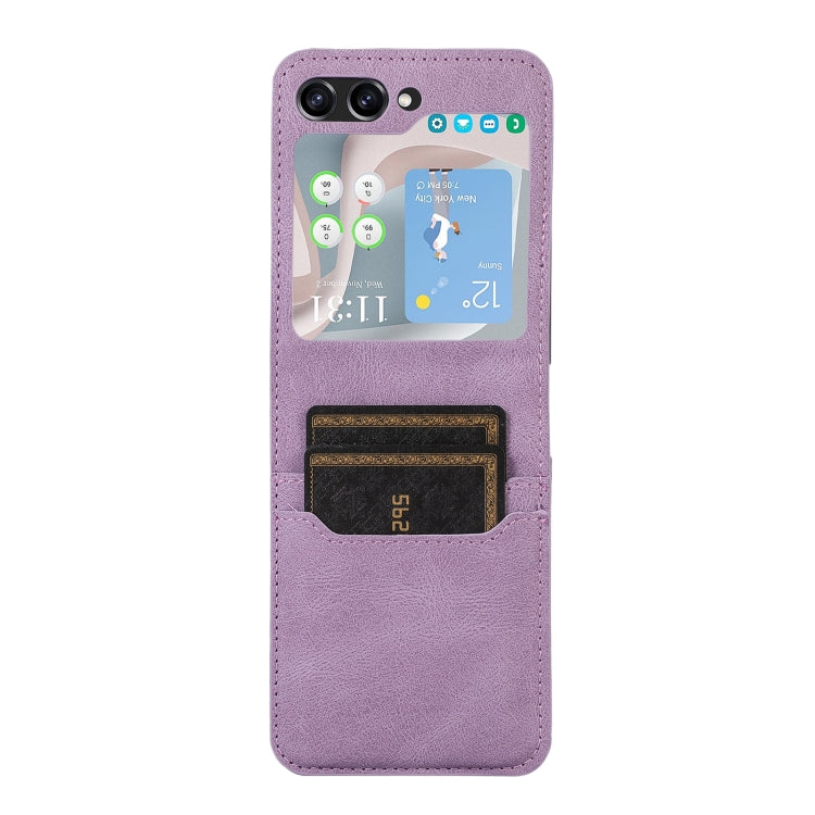 For Samsung Galaxy Z Flip5 Card Slot Leather Phone Case
