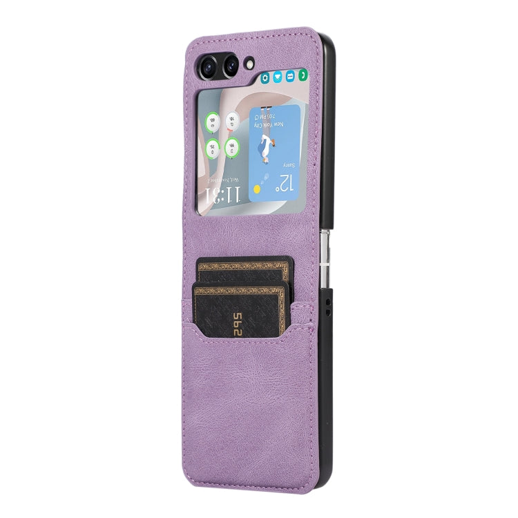 For Samsung Galaxy Z Flip5 Card Slot Leather Phone Case