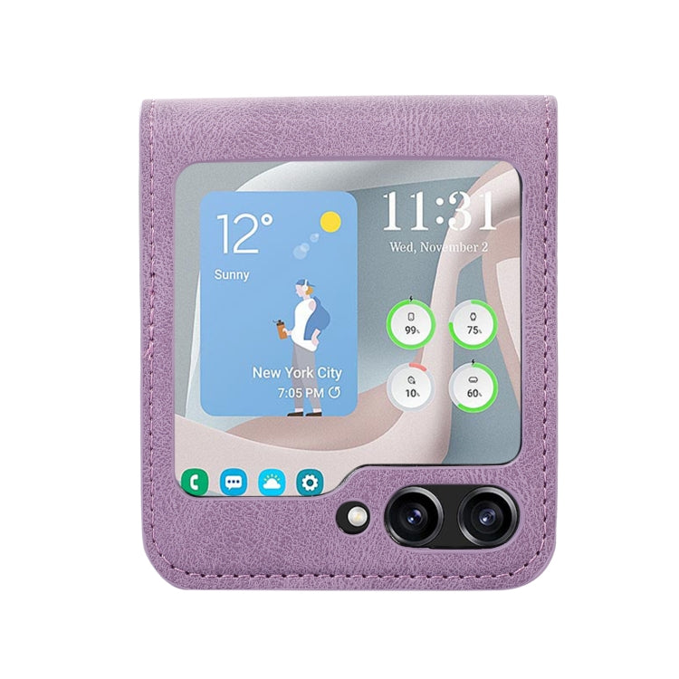 For Samsung Galaxy Z Flip5 Card Slot Leather Phone Case