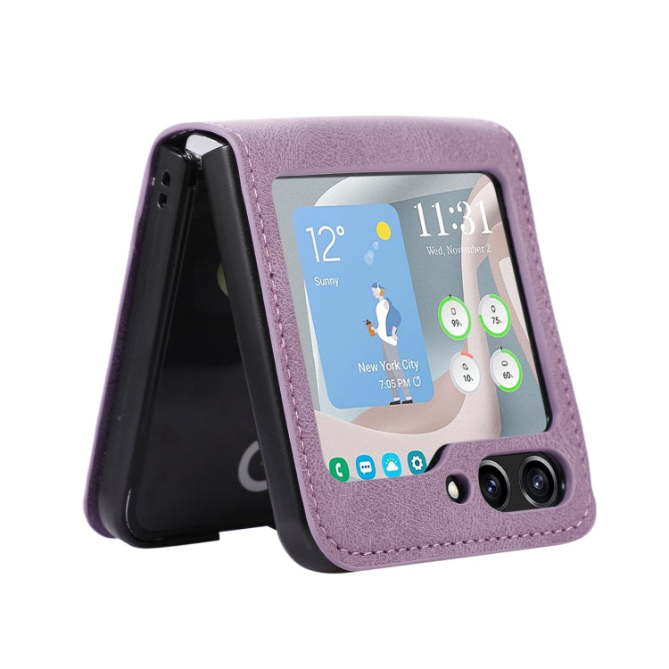 For Samsung Galaxy Z Flip5 Card Slot Leather Phone Case