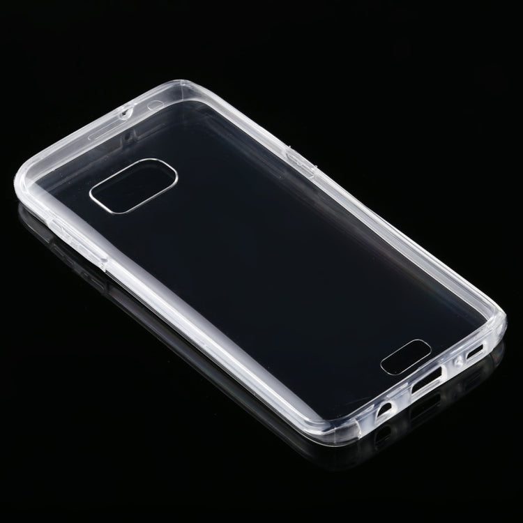 For Samsung Galaxy S7 Edge PC+TPU Ultra-Thin Double-Sided All-Inclusive Transparent Case