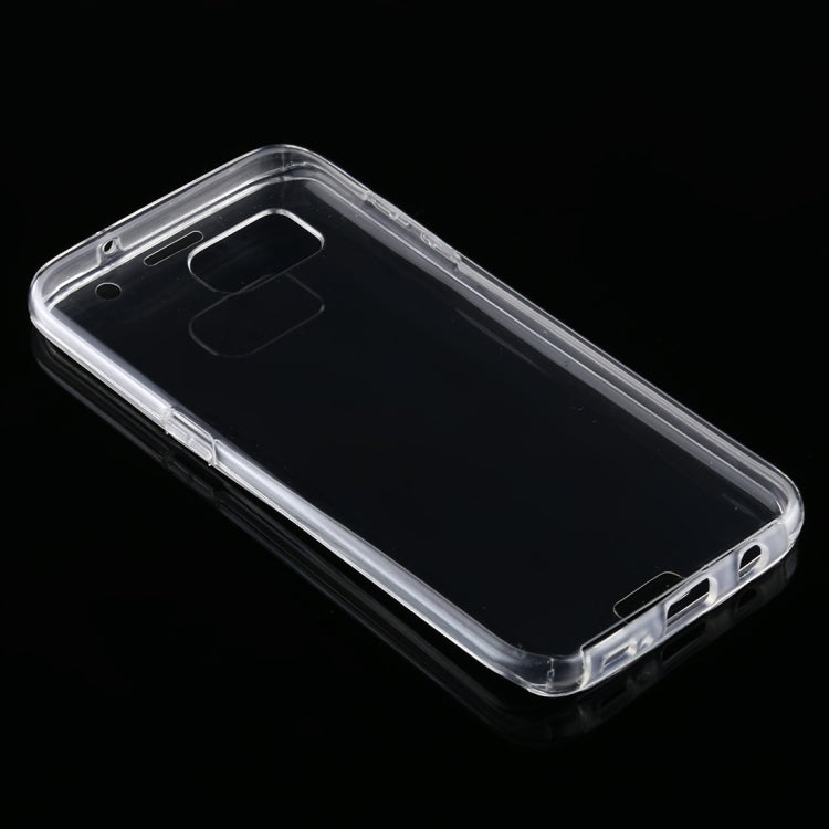 For Samsung Galaxy S7 Edge PC+TPU Ultra-Thin Double-Sided All-Inclusive Transparent Case