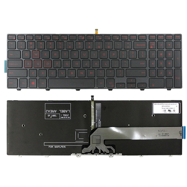 Backlight Laptop Keyboard For Dell 15-9550 / 15-3000 / 15-5542