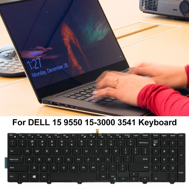 Backlight Laptop Keyboard For Dell 15-9550 / 15-3000 / 15-5542