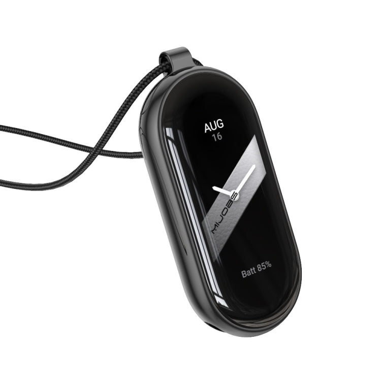 For Xiaomi Mi Band 8 Mijobs Stainless Steel Buckle Wax Rope Necklace