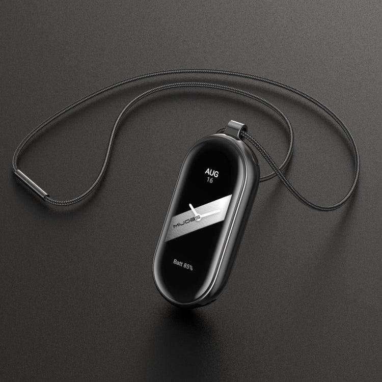 For Xiaomi Mi Band 8 Mijobs Stainless Steel Buckle Wax Rope Necklace