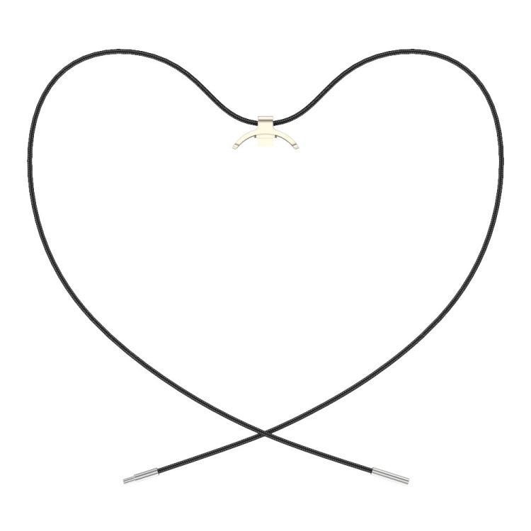 For Xiaomi Mi Band 8 Mijobs Stainless Steel Buckle Wax Rope Necklace