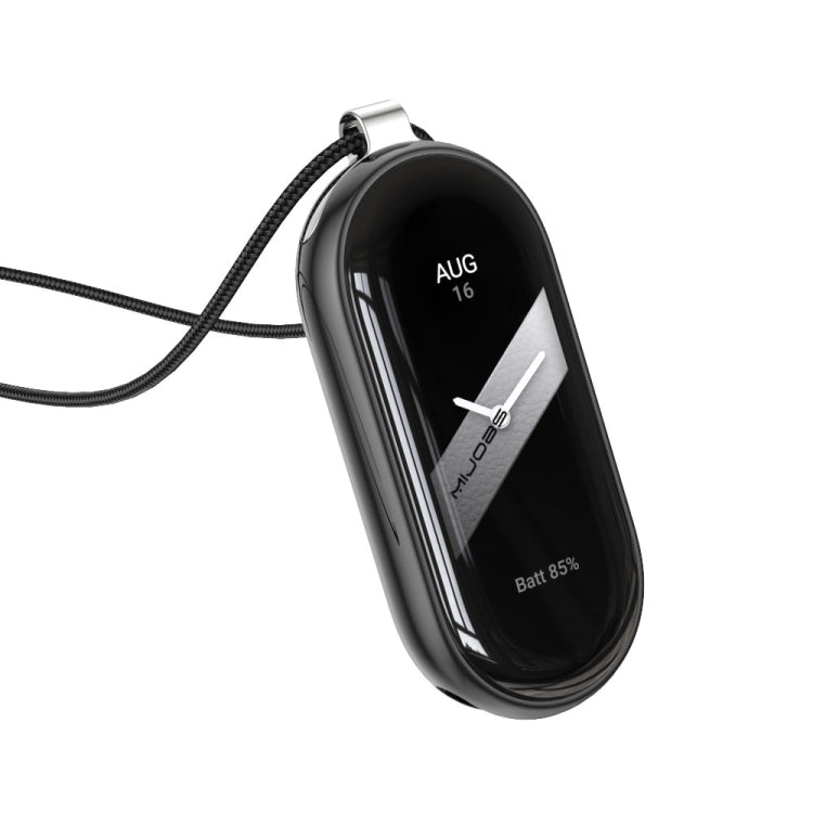 For Xiaomi Mi Band 8 Mijobs Stainless Steel Buckle Wax Rope Necklace