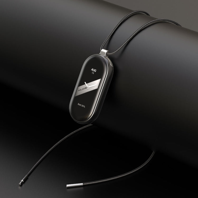 For Xiaomi Mi Band 8 Mijobs Stainless Steel Buckle Wax Rope Necklace