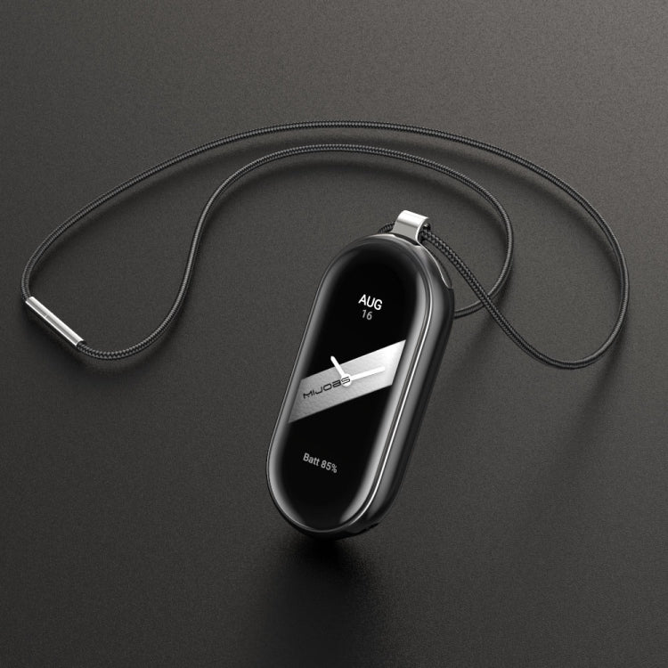 For Xiaomi Mi Band 8 Mijobs Stainless Steel Buckle Wax Rope Necklace