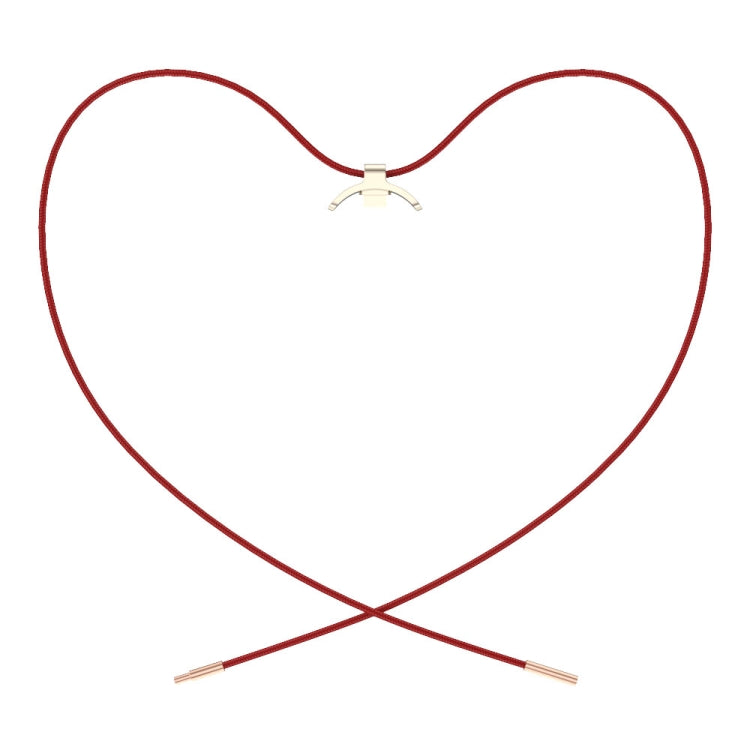 For Xiaomi Mi Band 8 Mijobs Stainless Steel Buckle Wax Rope Necklace