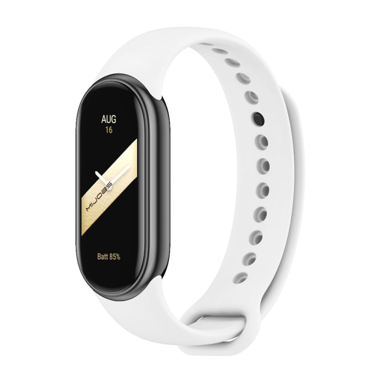 For Xiaomi Mi Band 8 Mijobs Solid Color Silicone Watch Band