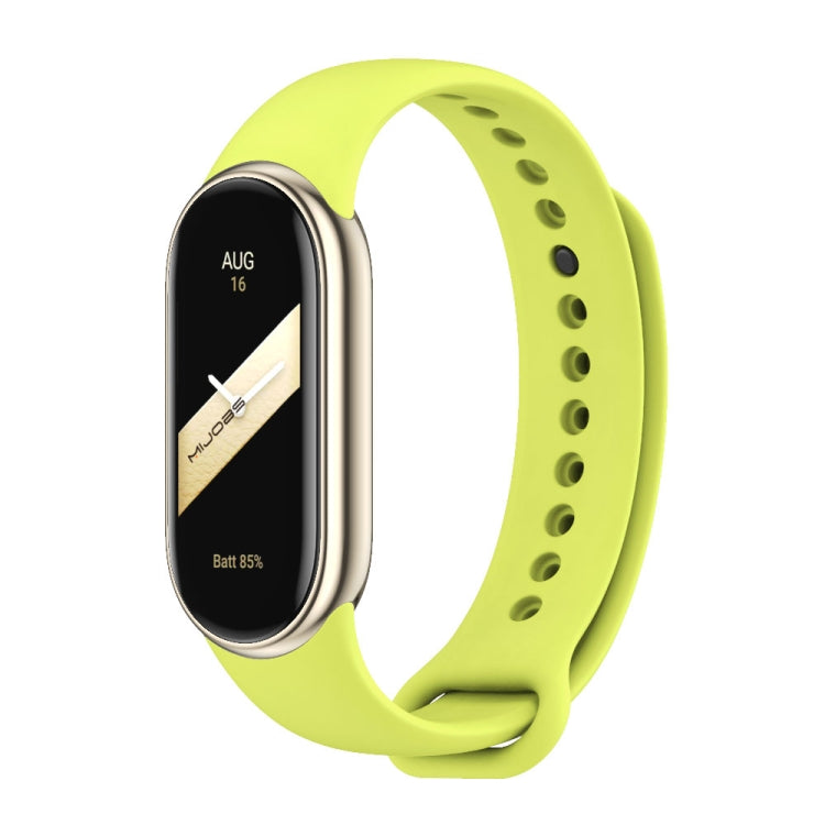 For Xiaomi Mi Band 8 Mijobs Solid Color Silicone Watch Band