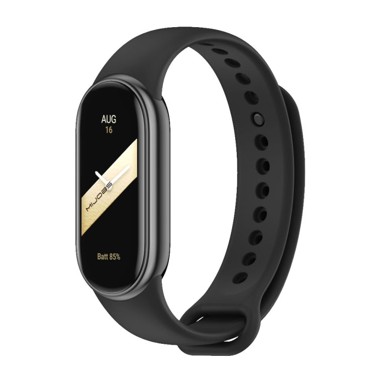 For Xiaomi Mi Band 8 Mijobs Solid Color Silicone Watch Band