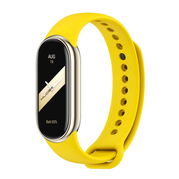 For Xiaomi Mi Band 8 Mijobs Solid Color Silicone Watch Band