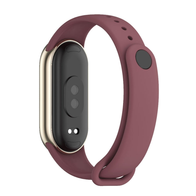 For Xiaomi Mi Band 8 Mijobs Solid Color Silicone Watch Band