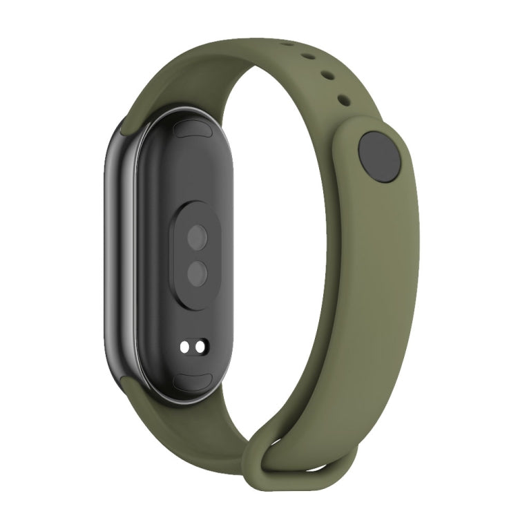 For Xiaomi Mi Band 8 Mijobs Solid Color Silicone Watch Band