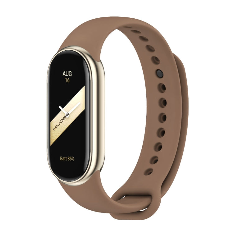 For Xiaomi Mi Band 8 Mijobs Solid Color Silicone Watch Band
