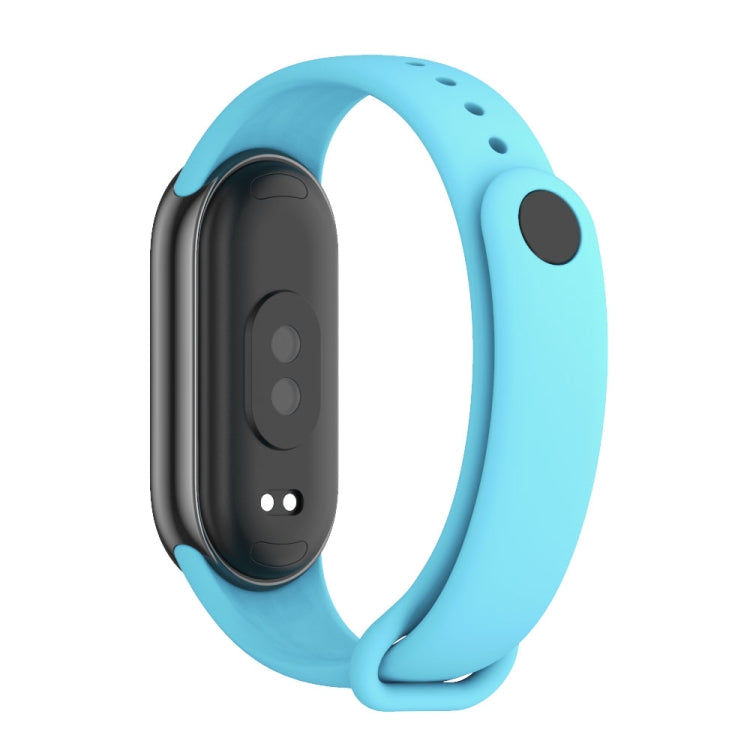 For Xiaomi Mi Band 8 Mijobs Solid Color Silicone Watch Band