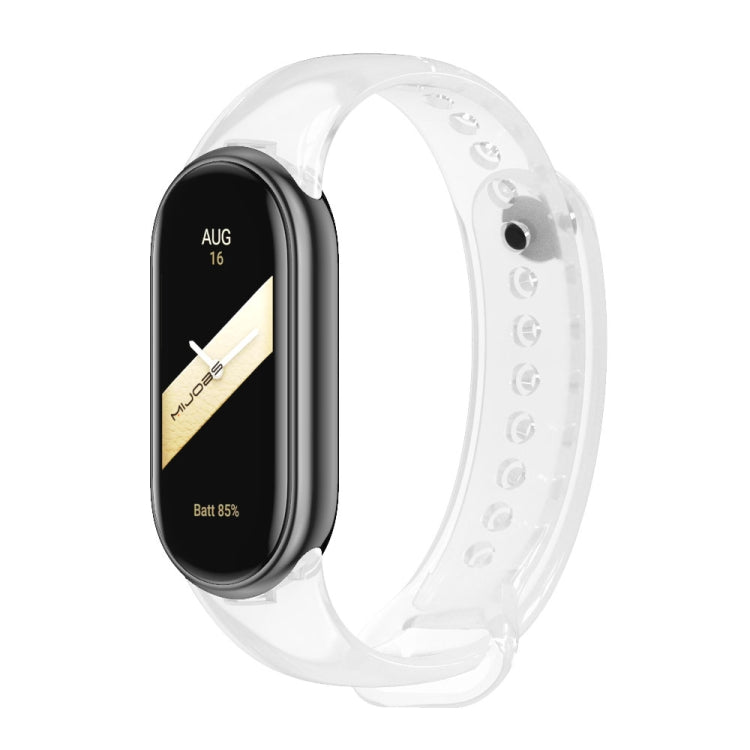 For Xiaomi Mi Band 8 Mijobs Solid Color Silicone Watch Band