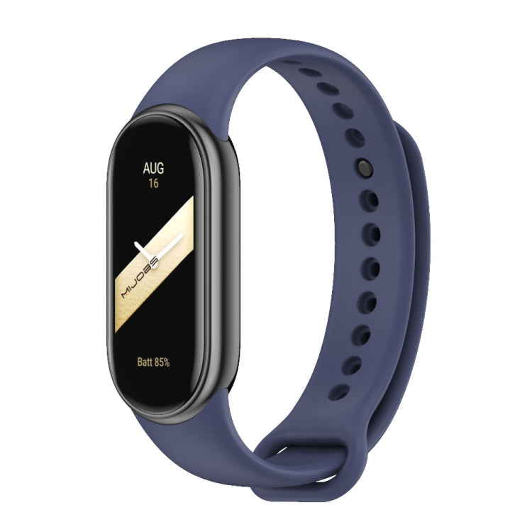 For Xiaomi Mi Band 8 Mijobs Solid Color Silicone Watch Band