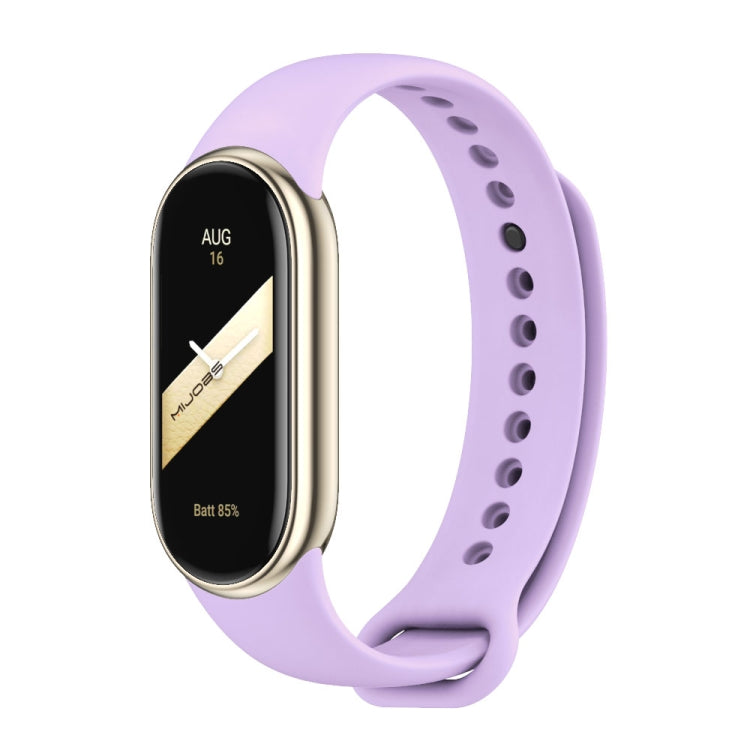 For Xiaomi Mi Band 8 Mijobs Solid Color Silicone Watch Band