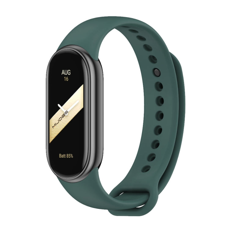 For Xiaomi Mi Band 8 Mijobs Solid Color Silicone Watch Band