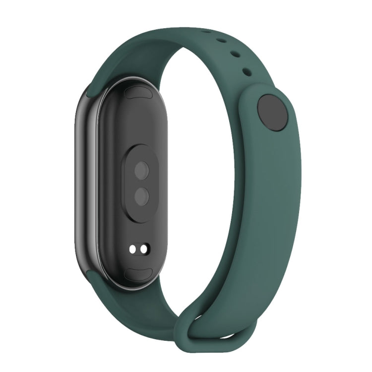 For Xiaomi Mi Band 8 Mijobs Solid Color Silicone Watch Band