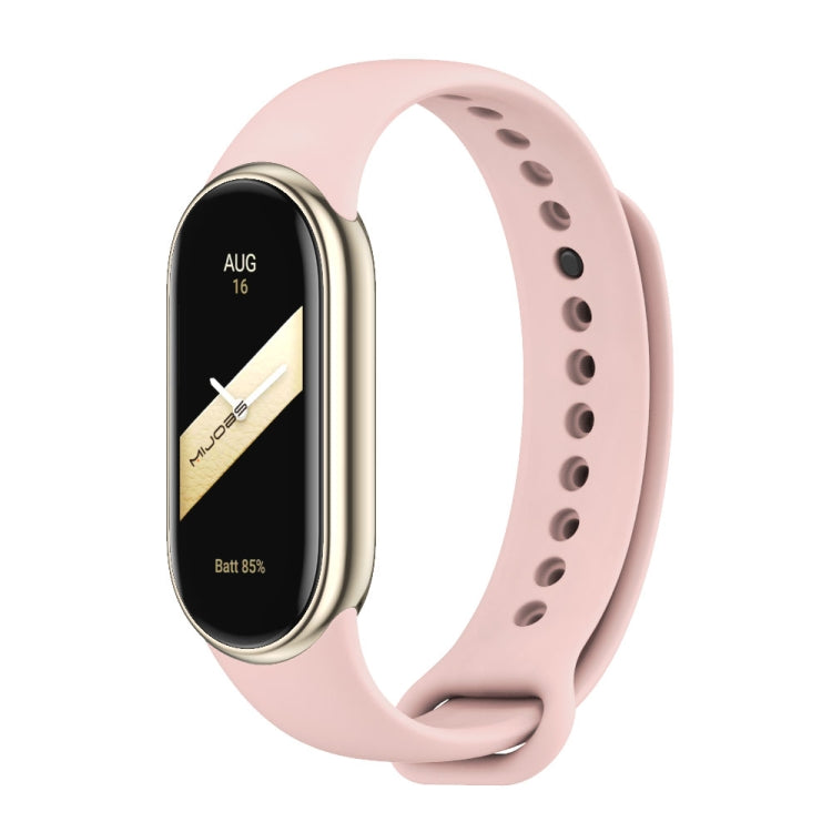 For Xiaomi Mi Band 8 Mijobs Solid Color Silicone Watch Band