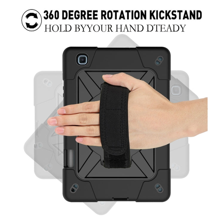 For Samsung Galaxy Tab S6 Lite P610 Contrast Color Robot Shockproof Silicon + PC Protective Case with Holder & Pen Slot