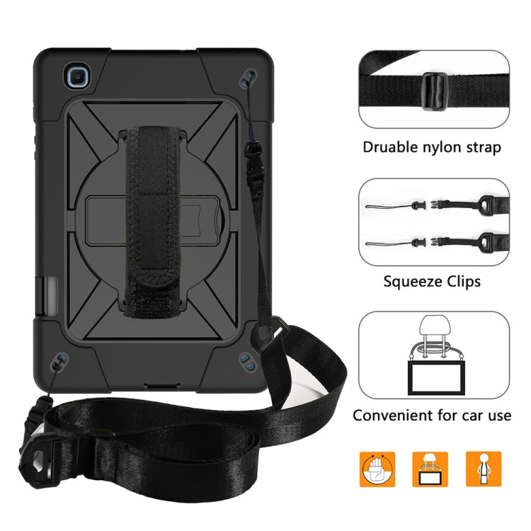 For Samsung Galaxy Tab S6 Lite P610 Contrast Color Robot Shockproof Silicon + PC Protective Case with Holder & Pen Slot