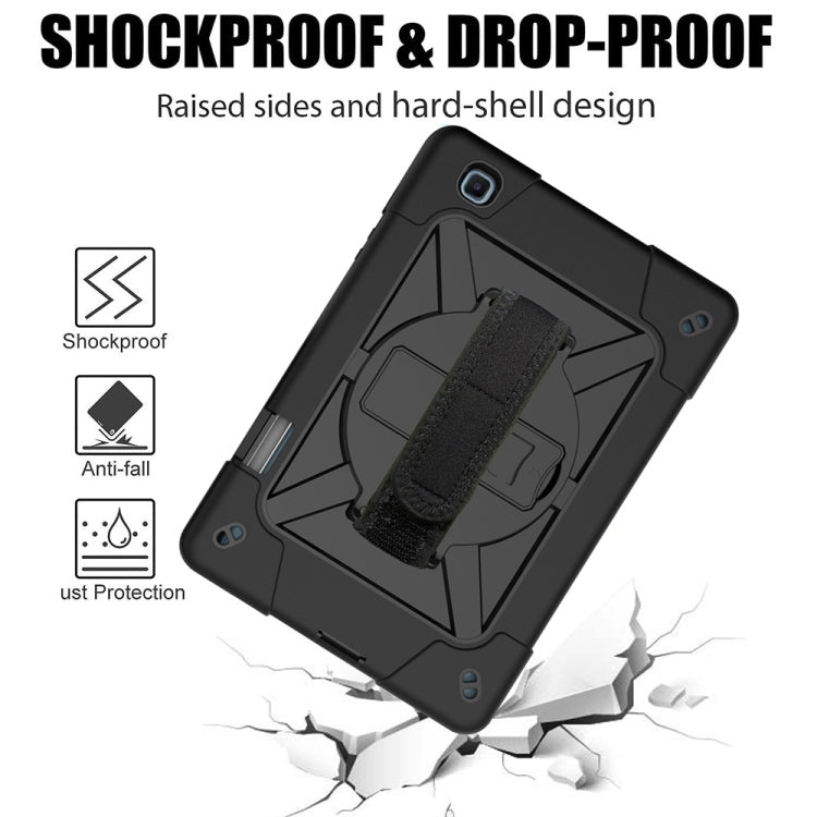 For Samsung Galaxy Tab S6 Lite P610 Contrast Color Robot Shockproof Silicon + PC Protective Case with Holder & Pen Slot