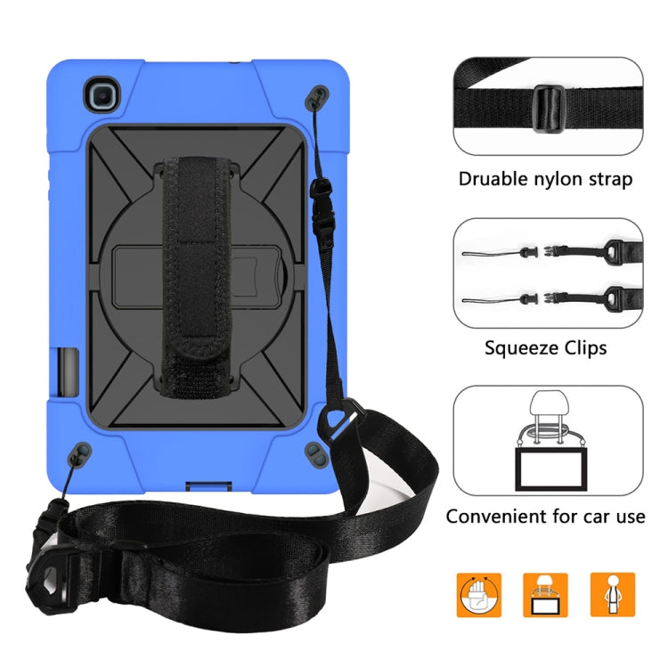 For Samsung Galaxy Tab S6 Lite P610 Contrast Color Robot Shockproof Silicon + PC Protective Case with Holder & Pen Slot