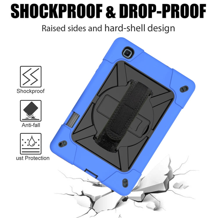 For Samsung Galaxy Tab S6 Lite P610 Contrast Color Robot Shockproof Silicon + PC Protective Case with Holder & Pen Slot