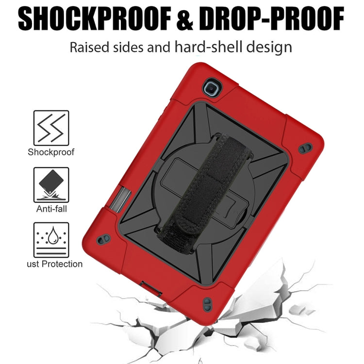 For Samsung Galaxy Tab S6 Lite P610 Contrast Color Robot Shockproof Silicon + PC Protective Case with Holder & Pen Slot