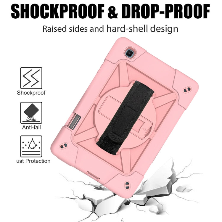 For Samsung Galaxy Tab S6 Lite P610 Contrast Color Robot Shockproof Silicon + PC Protective Case with Holder & Pen Slot