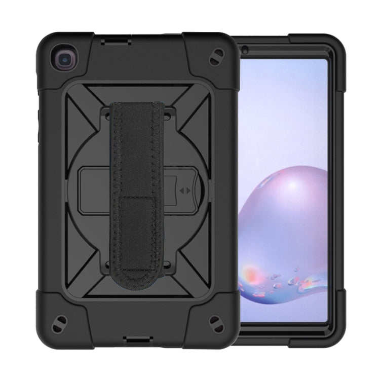For Samsung Galaxy Tab A8.4 (2020) T307 Contrast Color Robot Shockproof Silicon + PC Protective Case with Holder & Pen Slot