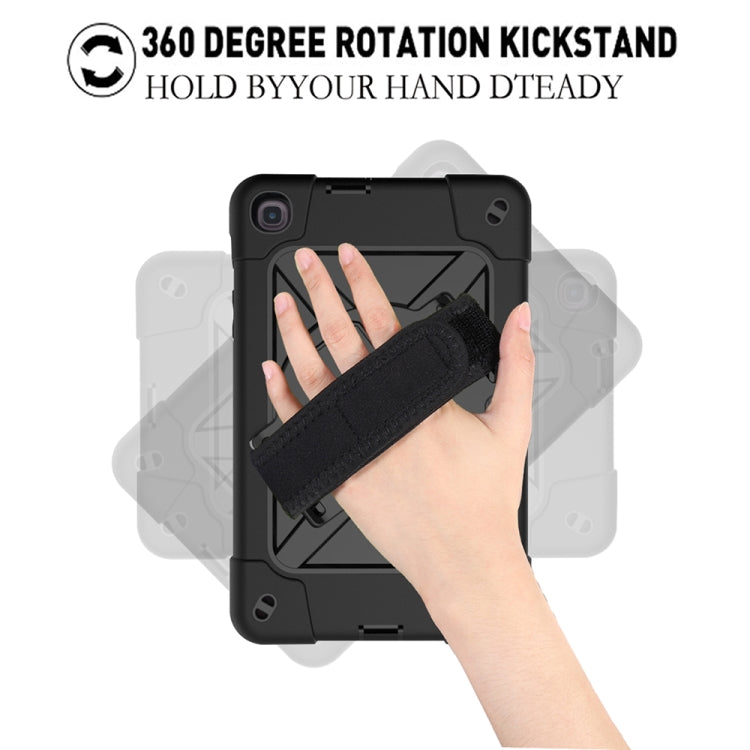 For Samsung Galaxy Tab A8.4 (2020) T307 Contrast Color Robot Shockproof Silicon + PC Protective Case with Holder & Pen Slot