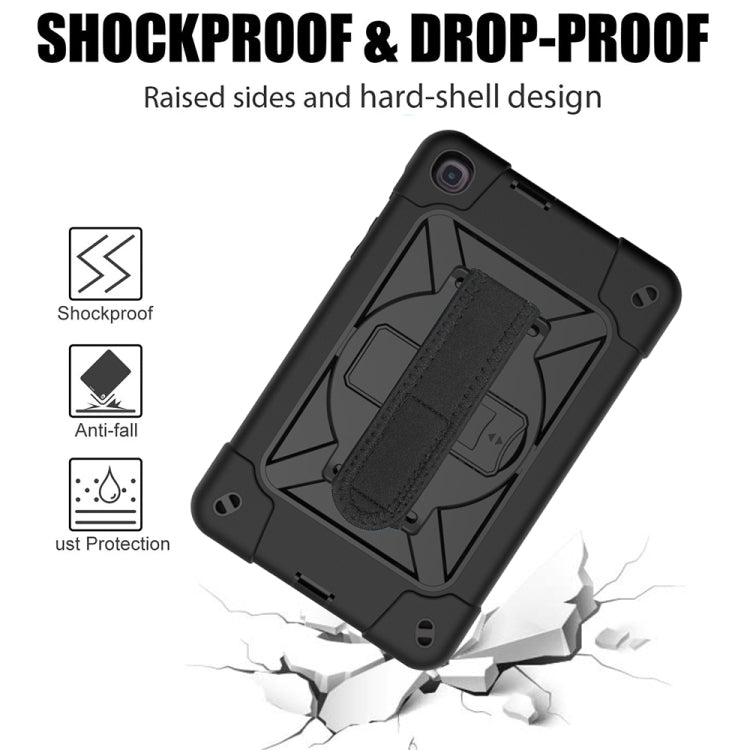 For Samsung Galaxy Tab A8.4 (2020) T307 Contrast Color Robot Shockproof Silicon + PC Protective Case with Holder & Pen Slot