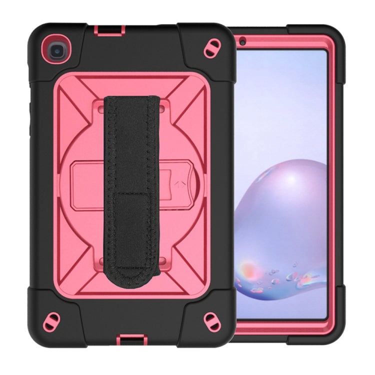 For Samsung Galaxy Tab A8.4 (2020) T307 Contrast Color Robot Shockproof Silicon + PC Protective Case with Holder & Pen Slot