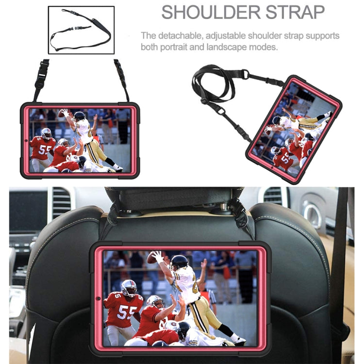 For Samsung Galaxy Tab A8.4 (2020) T307 Contrast Color Robot Shockproof Silicon + PC Protective Case with Holder & Pen Slot