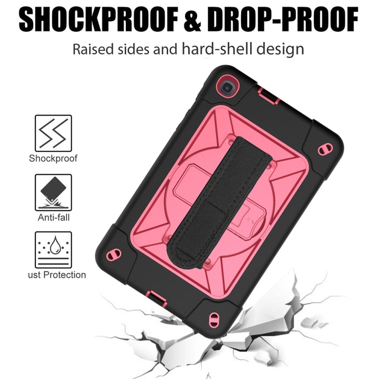 For Samsung Galaxy Tab A8.4 (2020) T307 Contrast Color Robot Shockproof Silicon + PC Protective Case with Holder & Pen Slot