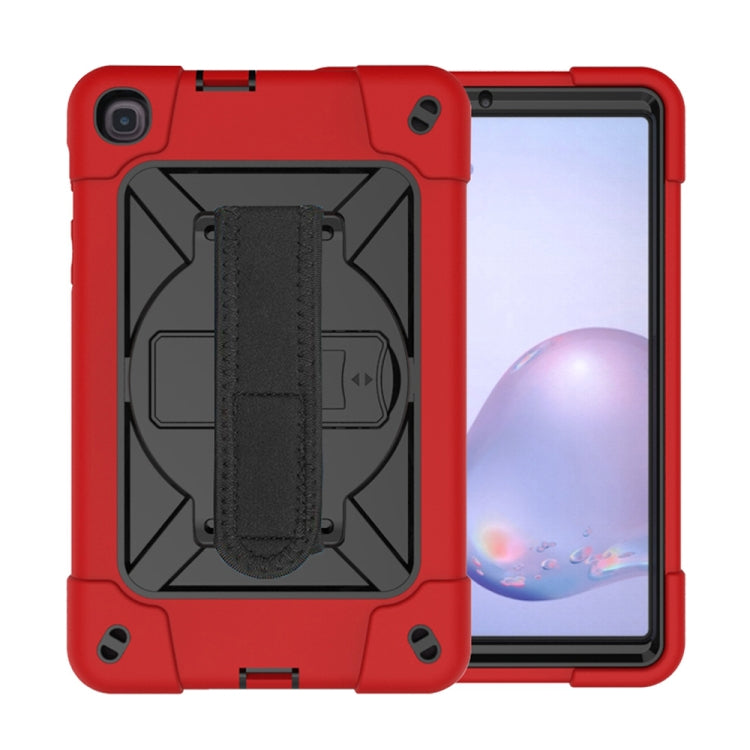 For Samsung Galaxy Tab A8.4 (2020) T307 Contrast Color Robot Shockproof Silicon + PC Protective Case with Holder & Pen Slot