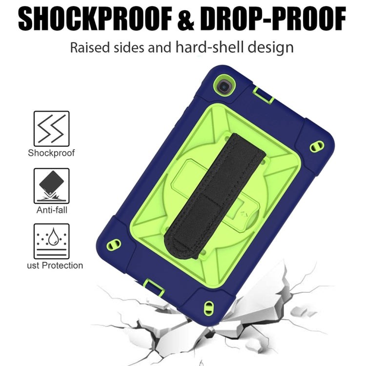 For Samsung Galaxy Tab A8.4 (2020) T307 Contrast Color Robot Shockproof Silicon + PC Protective Case with Holder & Pen Slot