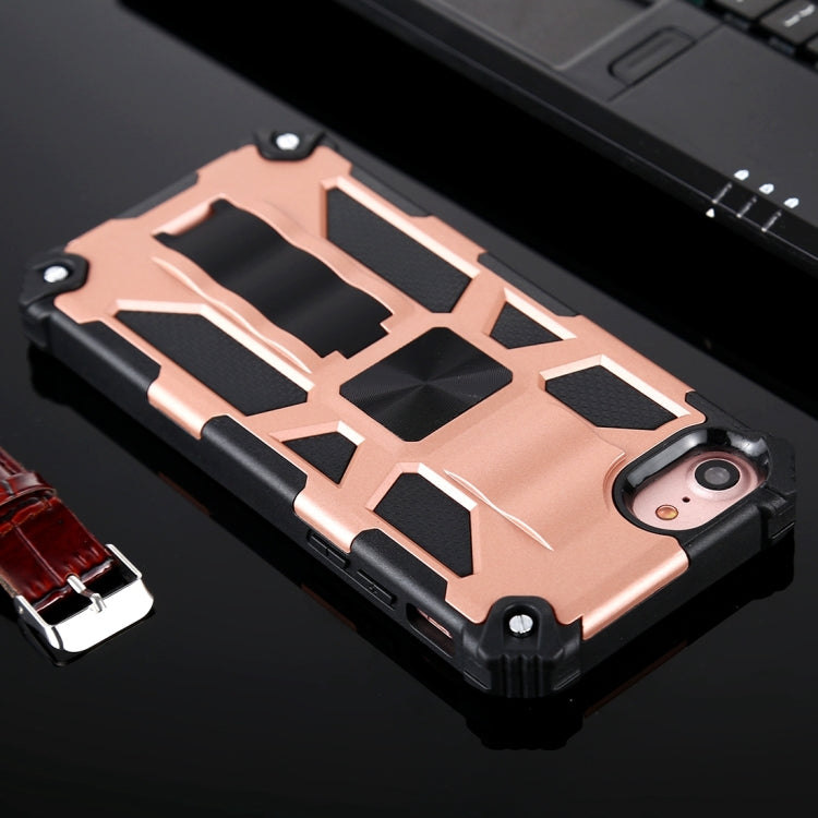 For iPhone SE 2022 / SE 2020 / 8 / 7 Shockproof TPU + PC Magnetic Protective Case with Holder