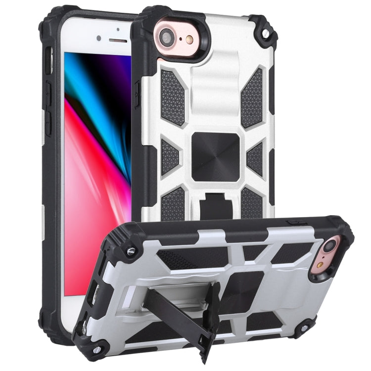 For iPhone SE 2022 / SE 2020 / 8 / 7 Shockproof TPU + PC Magnetic Protective Case with Holder