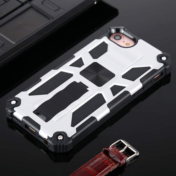 For iPhone SE 2022 / SE 2020 / 8 / 7 Shockproof TPU + PC Magnetic Protective Case with Holder