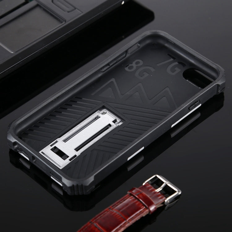 For iPhone SE 2022 / SE 2020 / 8 / 7 Shockproof TPU + PC Magnetic Protective Case with Holder