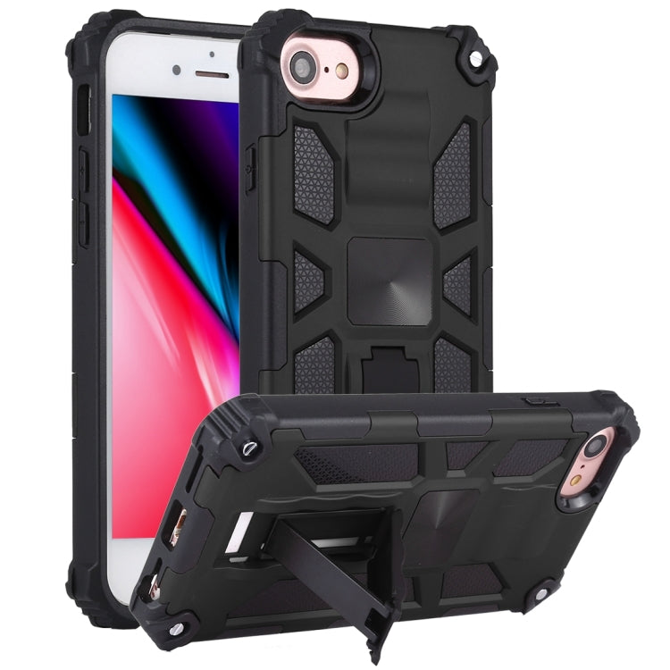 For iPhone SE 2022 / SE 2020 / 8 / 7 Shockproof TPU + PC Magnetic Protective Case with Holder