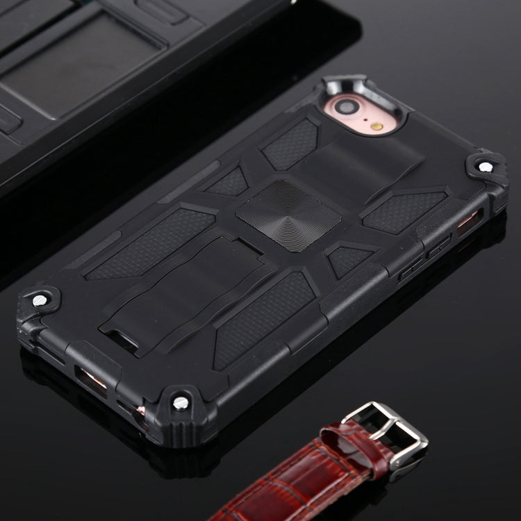 For iPhone SE 2022 / SE 2020 / 8 / 7 Shockproof TPU + PC Magnetic Protective Case with Holder